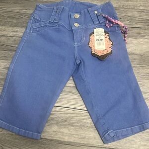New Colombian butt lifter denim Bermuda for women size 1